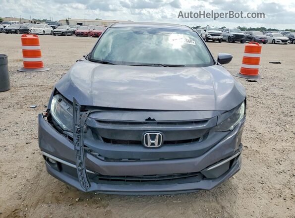 JHMFC1F34KX014274 2019 HONDA CIVIC Gray Դիմացի տեսք