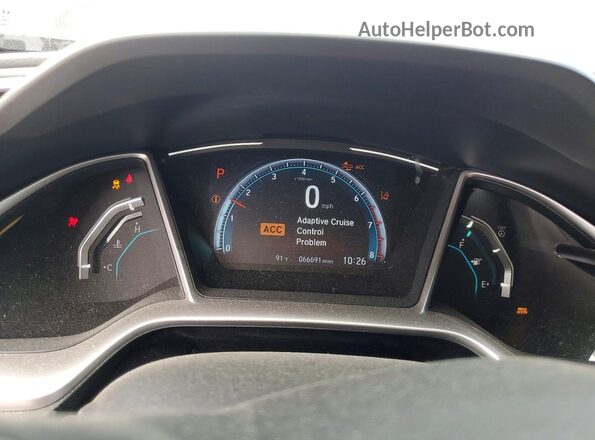 JHMFC1F34KX014274 2019 HONDA CIVIC Gray Սարքավորումների վահանակի տեսք