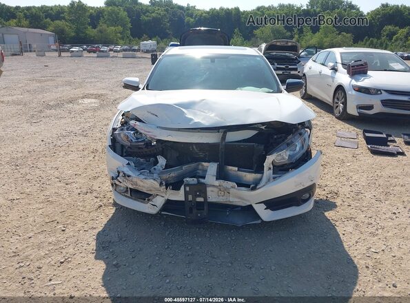 JHMFC1F35JX005520 2018 HONDA CIVIC White Widok zestawu wskaźników
