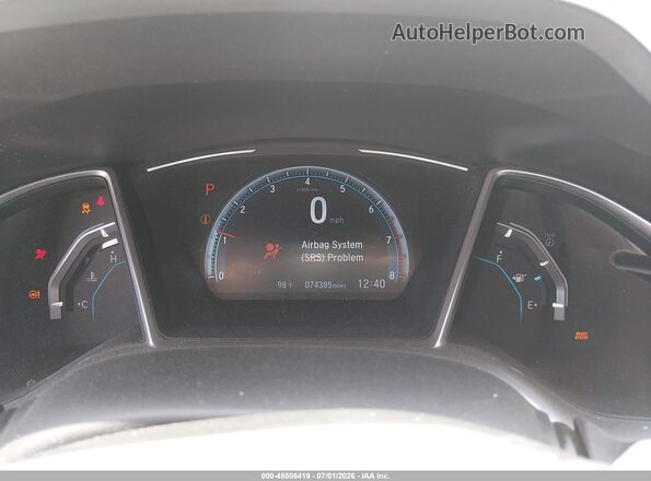 JHMFC1F35JX029803 2018 HONDA CIVIC White Widok tylnych siedzeń