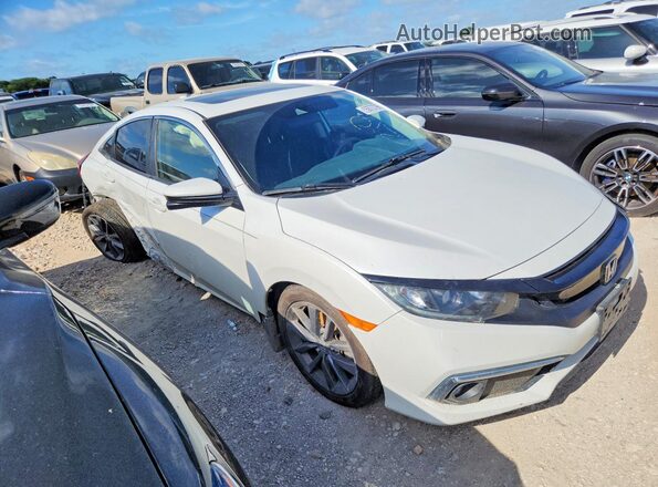 JHMFC1F35KX001517 2019 HONDA CIVIC White Delantero derecho