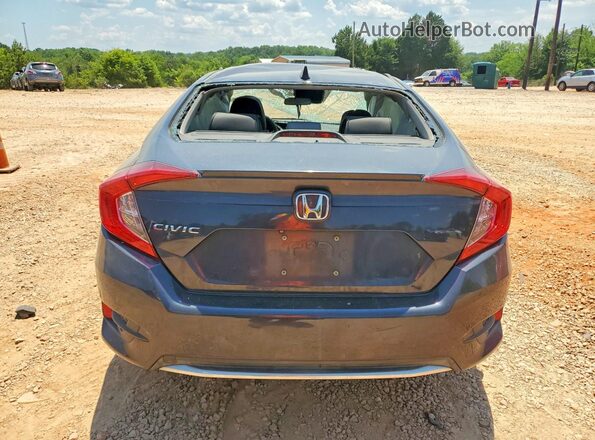 JHMFC1F36KX000859 2019 HONDA CIVIC Blue Հետևի տեսք