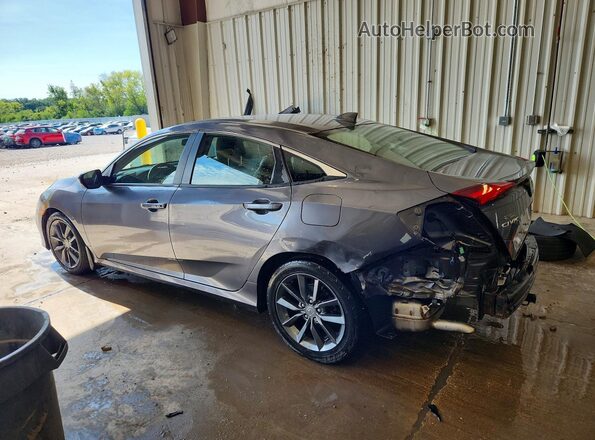 JHMFC1F36KX005432 2019 HONDA CIVIC Gray Trasero izquierdo