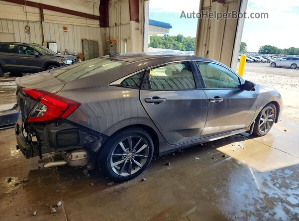 JHMFC1F36KX005432 2019 HONDA CIVIC Gray Trasero derecho