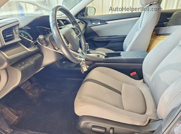 JHMFC1F36KX005432 2019 HONDA CIVIC Gray Vista interior delantera