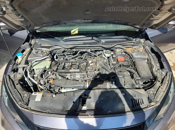 JHMFC1F36KX005432 2019 HONDA CIVIC Gray Vista interior trasera