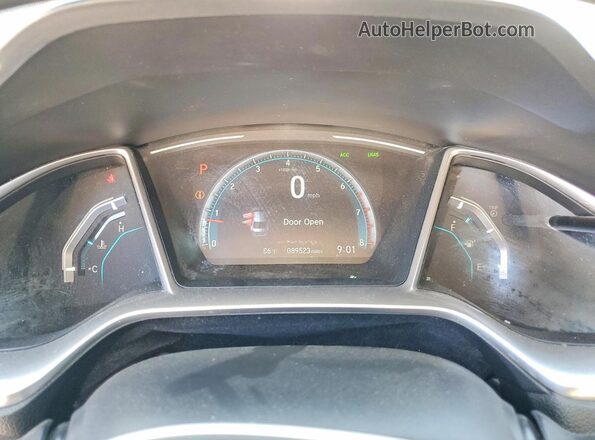 JHMFC1F36KX008394 2019 HONDA CIVIC Blue ხელსაწყოთა პანელის ხედი