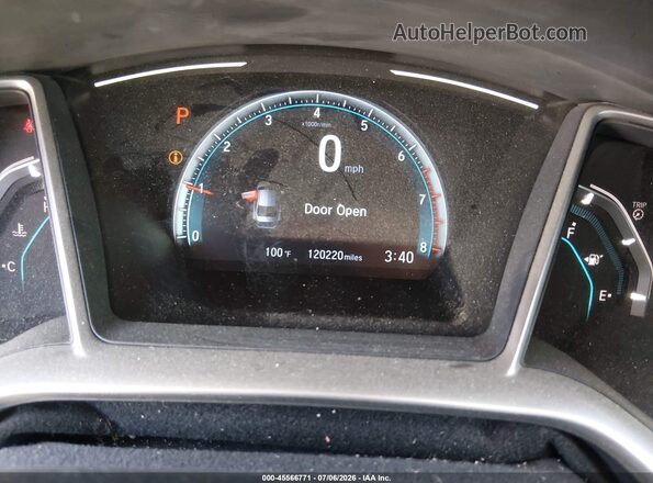 JHMFC1F36KX010565 2019 HONDA CIVIC Black Vista de los asientos traseros