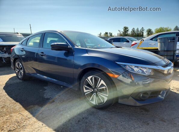 JHMFC1F37JX021668 2018 HONDA CIVIC Blue წინა მარჯვენა