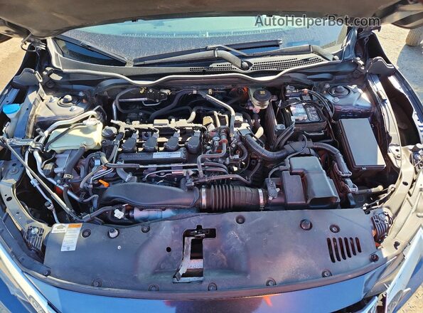 JHMFC1F37JX021668 2018 HONDA CIVIC Blue უკანა სალონის ხედი