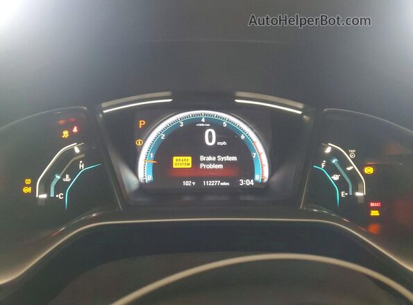 JHMFC1F37JX038146 2018 HONDA CIVIC Gray Vista del cuadro de instrumentos