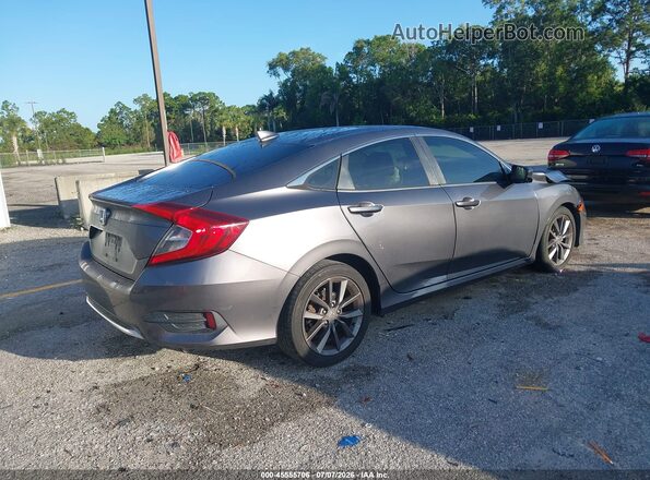 JHMFC1F37KX003155 2019 HONDA CIVIC Gray უკანა მარჯვენა