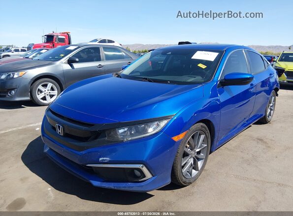 JHMFC1F37KX006220 2019 HONDA CIVIC Синий Передняя левая четверть