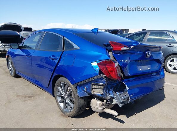JHMFC1F37KX006220 2019 HONDA CIVIC Синий Задняя левая четверть