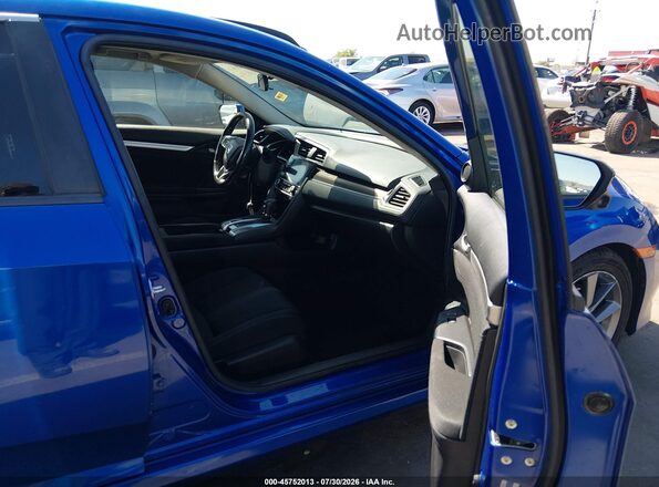 JHMFC1F37KX006220 2019 HONDA CIVIC Синий Вид салона спереди