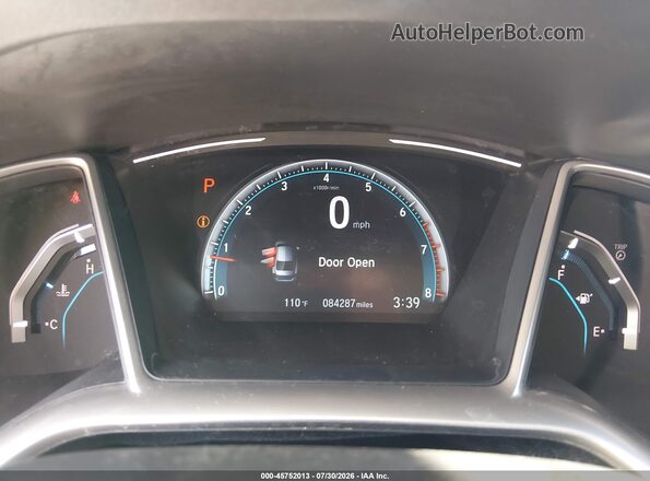 JHMFC1F37KX006220 2019 HONDA CIVIC Синий Вид задних сидений