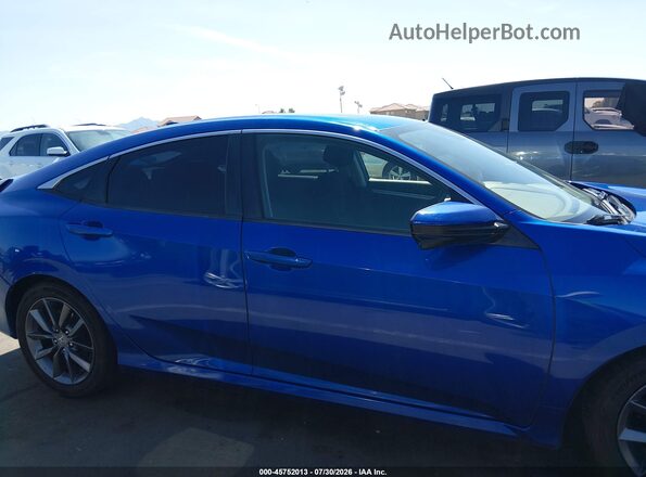 JHMFC1F37KX006220 2019 HONDA CIVIC Синий Вид задней части салона