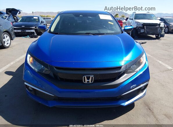 JHMFC1F37KX006220 2019 HONDA CIVIC Синий Вид щитка приборов