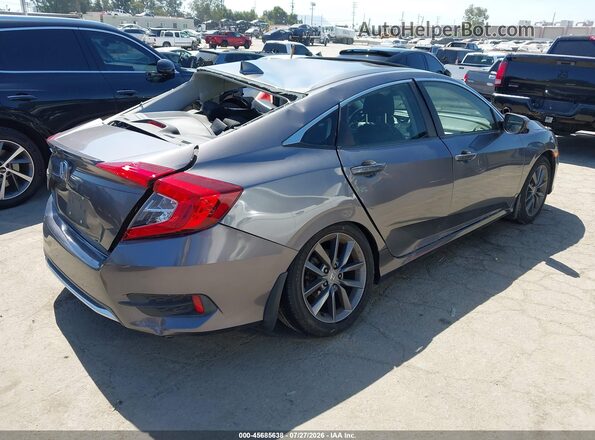 JHMFC1F38KX001351 2019 HONDA CIVIC Серый Задняя правая четверть