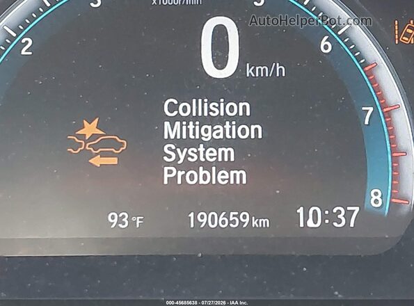 JHMFC1F38KX001351 2019 HONDA CIVIC Серый 