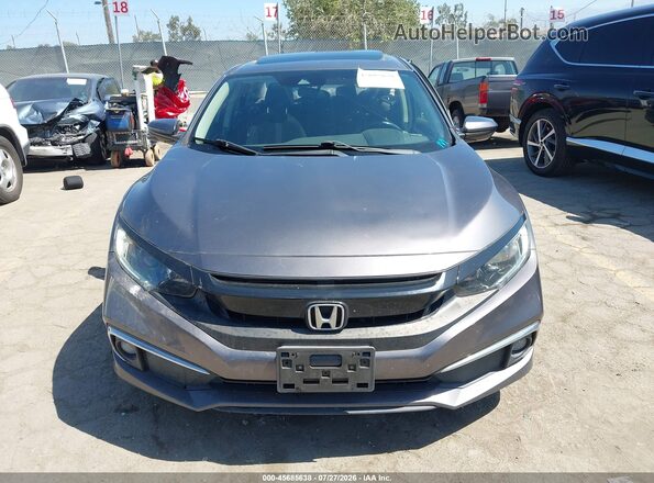 JHMFC1F38KX001351 2019 HONDA CIVIC Серый Вид щитка приборов