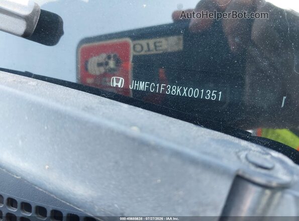 JHMFC1F38KX001351 2019 HONDA CIVIC Серый Вид подкапотного пространства