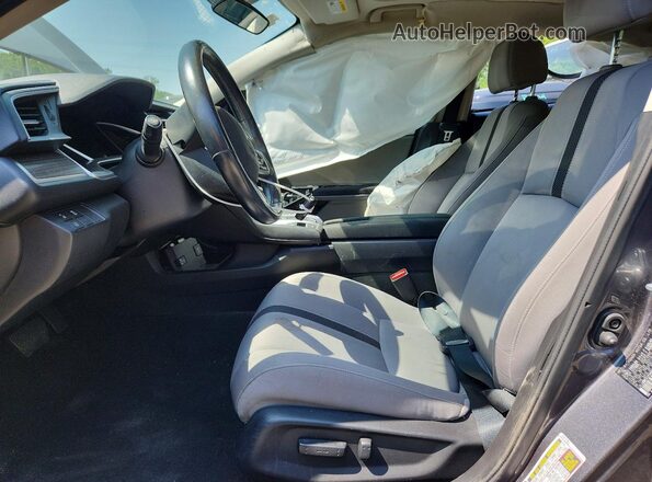 JHMFC1F38KX014259 2019 HONDA CIVIC Gray Widok wnętrza z przodu