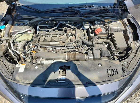 JHMFC1F38KX014259 2019 HONDA CIVIC Gray Widok wnętrza z tyłu
