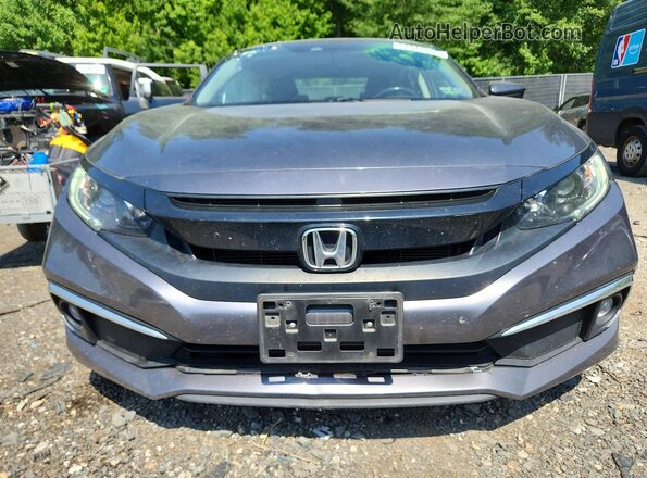 JHMFC1F38KX014259 2019 HONDA CIVIC Gray Widok z przodu