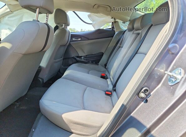 JHMFC1F38KX014259 2019 HONDA CIVIC Gray Widok tylnych siedzeń