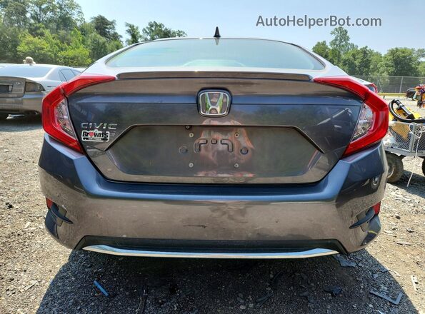 JHMFC1F38KX014259 2019 HONDA CIVIC Gray Widok z tyłu