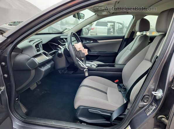 JHMFC1F39JX039167 2019 HONDA CIVIC Gray Vista interior delantera