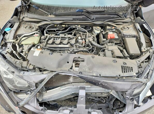 JHMFC1F39JX039167 2019 HONDA CIVIC Gray Vista interior trasera