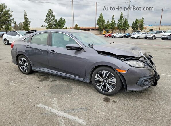 JHMFC1F39JX039167 2019 HONDA CIVIC Gray Delantero derecho