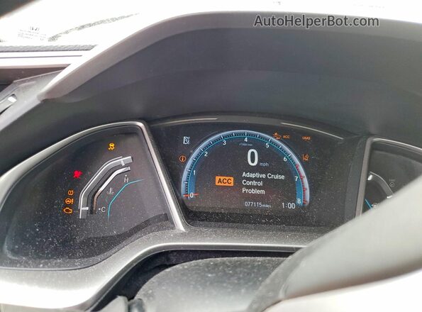 JHMFC1F39KX010656 2019 HONDA CIVIC Угольный Вид щитка приборов