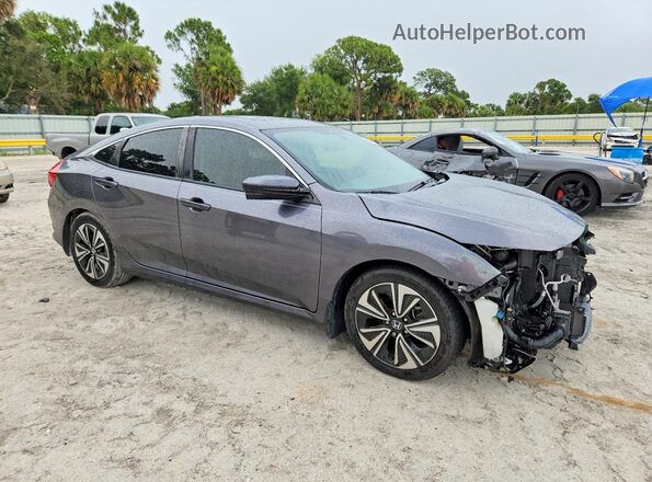 JHMFC1F3XJX032079 2018 HONDA CIVIC Gray წინა მარჯვენა