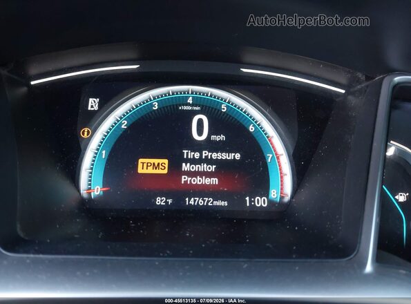 JHMFC1F72JX009978 2018 HONDA CIVIC Black Vista de los asientos traseros