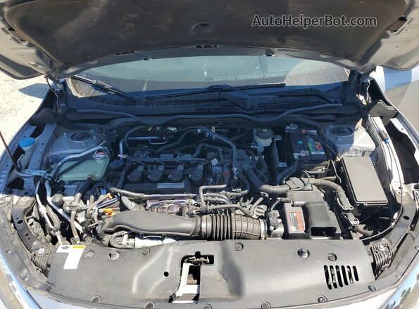 JHMFC1F72JX043757 2018 HONDA CIVIC Silver Вид задньої частини салону