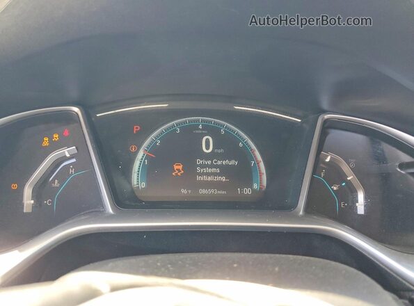 JHMFC1F72JX043757 2018 HONDA CIVIC Silver Вид щитка приладів