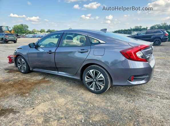 JHMFC1F72JX044181 2018 HONDA CIVIC Gray Trasero izquierdo