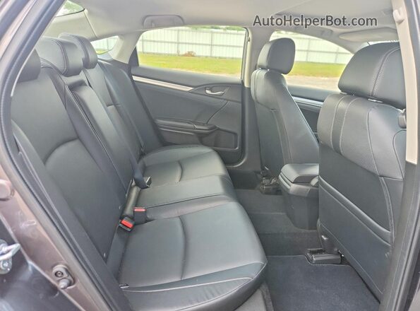 JHMFC1F72JX044181 2018 HONDA CIVIC Gray Vista de los asientos traseros