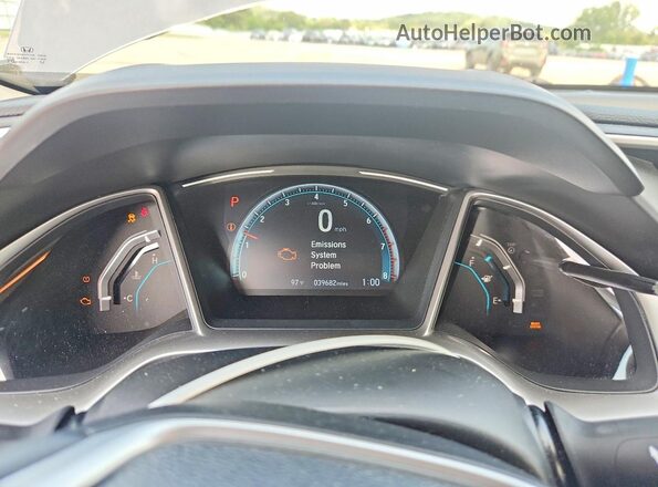 JHMFC1F72JX044181 2018 HONDA CIVIC Gray Vista del cuadro de instrumentos