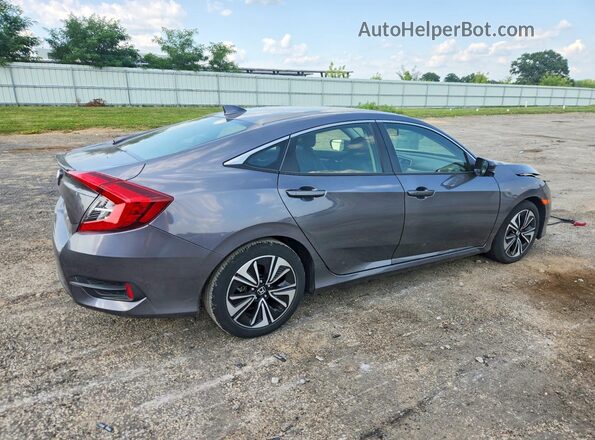 JHMFC1F72JX044181 2018 HONDA CIVIC Gray Trasero derecho