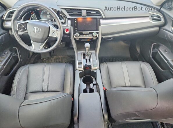 JHMFC1F72JX044181 2018 HONDA CIVIC Gray Vista del salpicadero