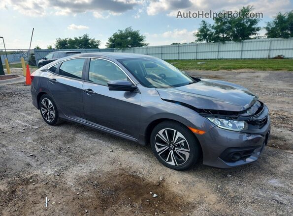 JHMFC1F72JX044181 2018 HONDA CIVIC Gray Delantero derecho