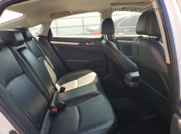JHMFC1F73JX014865 2018 HONDA CIVIC White უკანა სავარძლების ხედი