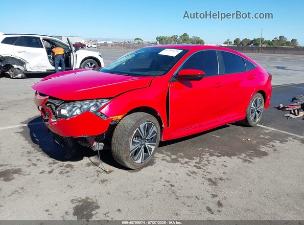 JHMFC1F73JX017796 2018 HONDA CIVIC Red Przód lewy