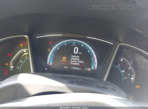 JHMFC1F73JX017796 2018 HONDA CIVIC Red Widok tylnych siedzeń
