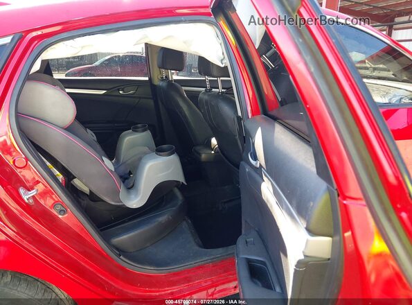 JHMFC1F73JX017796 2018 HONDA CIVIC Red Widok naklejki z numerem VIN