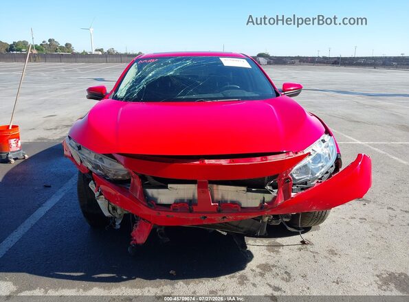 JHMFC1F73JX017796 2018 HONDA CIVIC Red Widok wnętrza z tyłu
